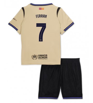 Barcelona Ferran Torres #7 Seconda Maglia Bambino 2025-26 Manica Corta (+ Pantaloni corti)